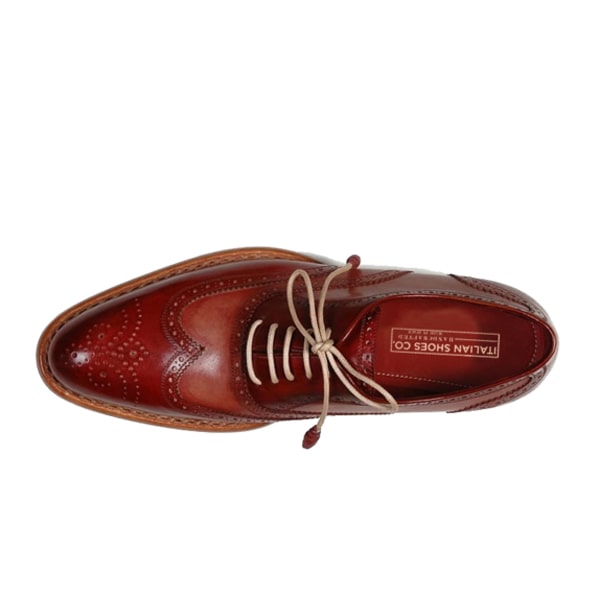 Wingtip Oxford Leather Lace Up Shoes