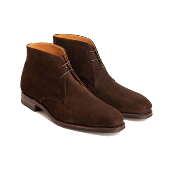 Derby Dark Brown Suede Chukka Ankle Boots