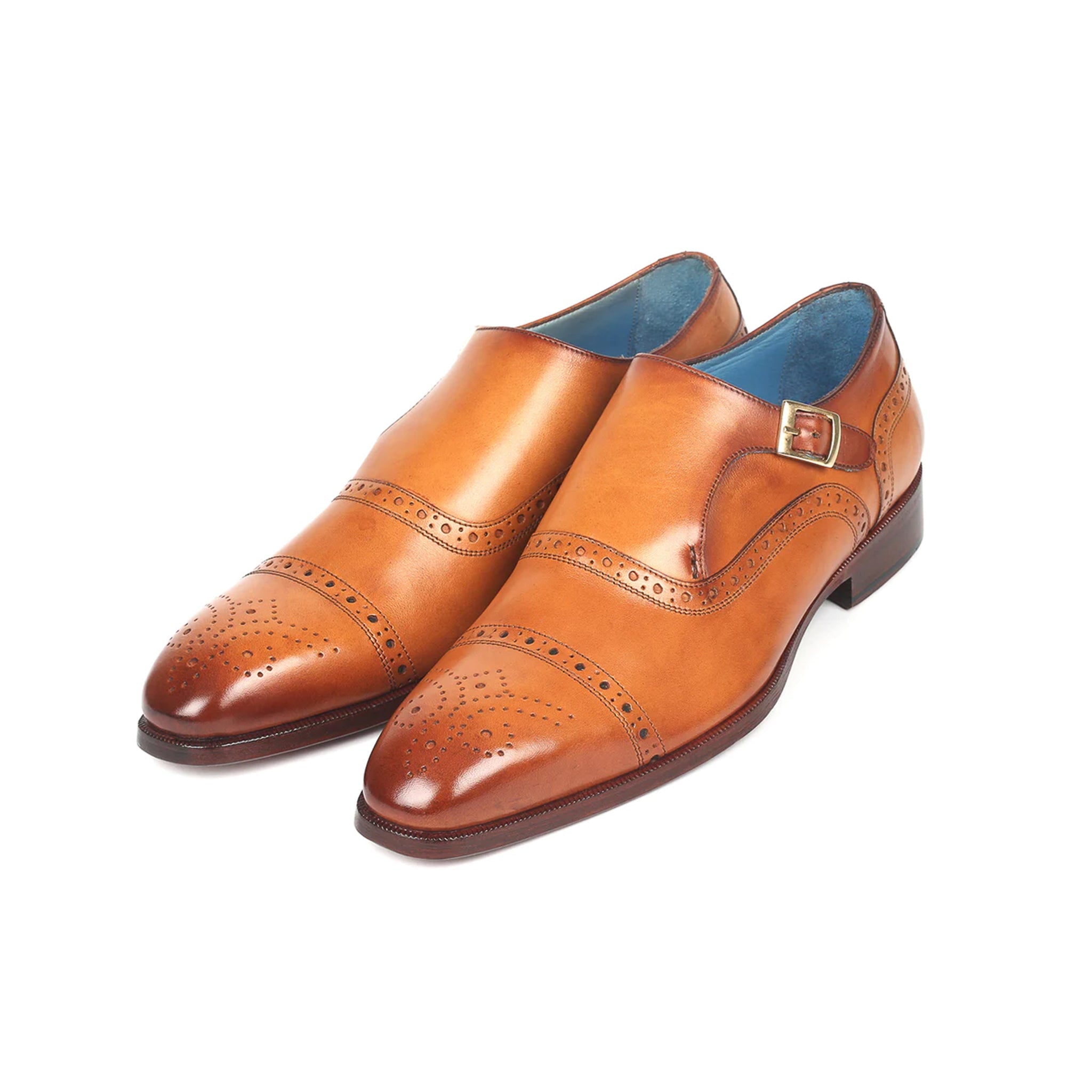 Brogue Cap-Toe Single Monkstrap Shoes