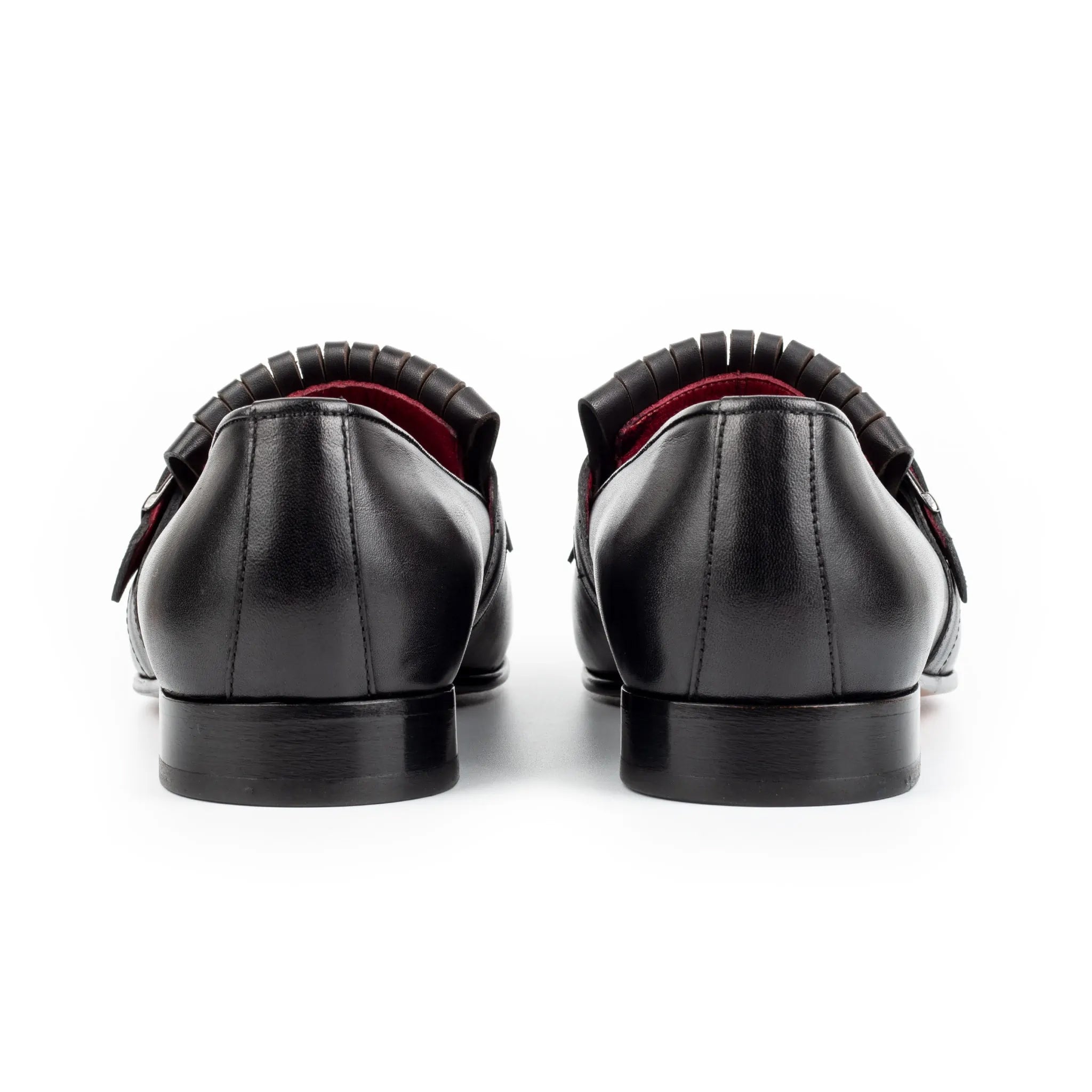 Midnight Single Monk Strap Shoes