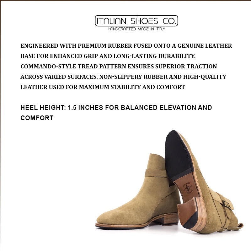 Men's Horse-bit Black Leather Buckle Loafer