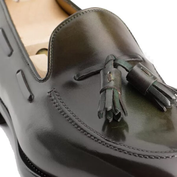 Tassel Black Leather Loafer
