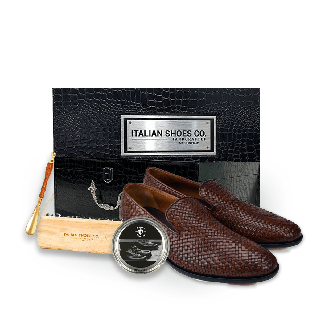 Brown Leather Italian Loafer