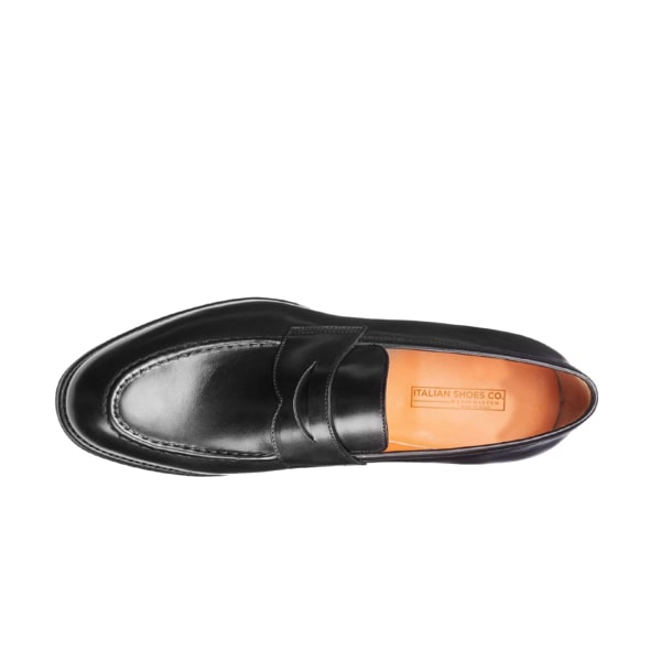 Penny Black Leather Loafer