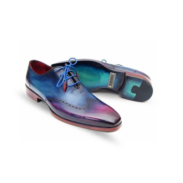 Wingtip Oxford Blue Lace Up Shoes