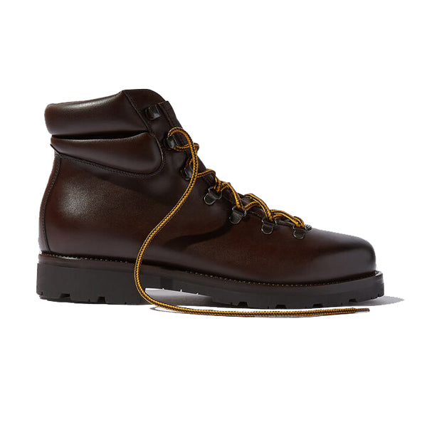 Dark Brown Leather Ankle Boots