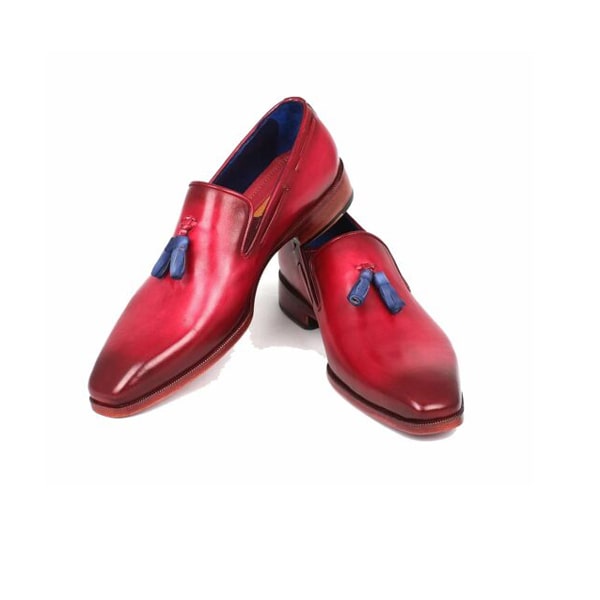 Tassel Leather Plain Toe Loafer