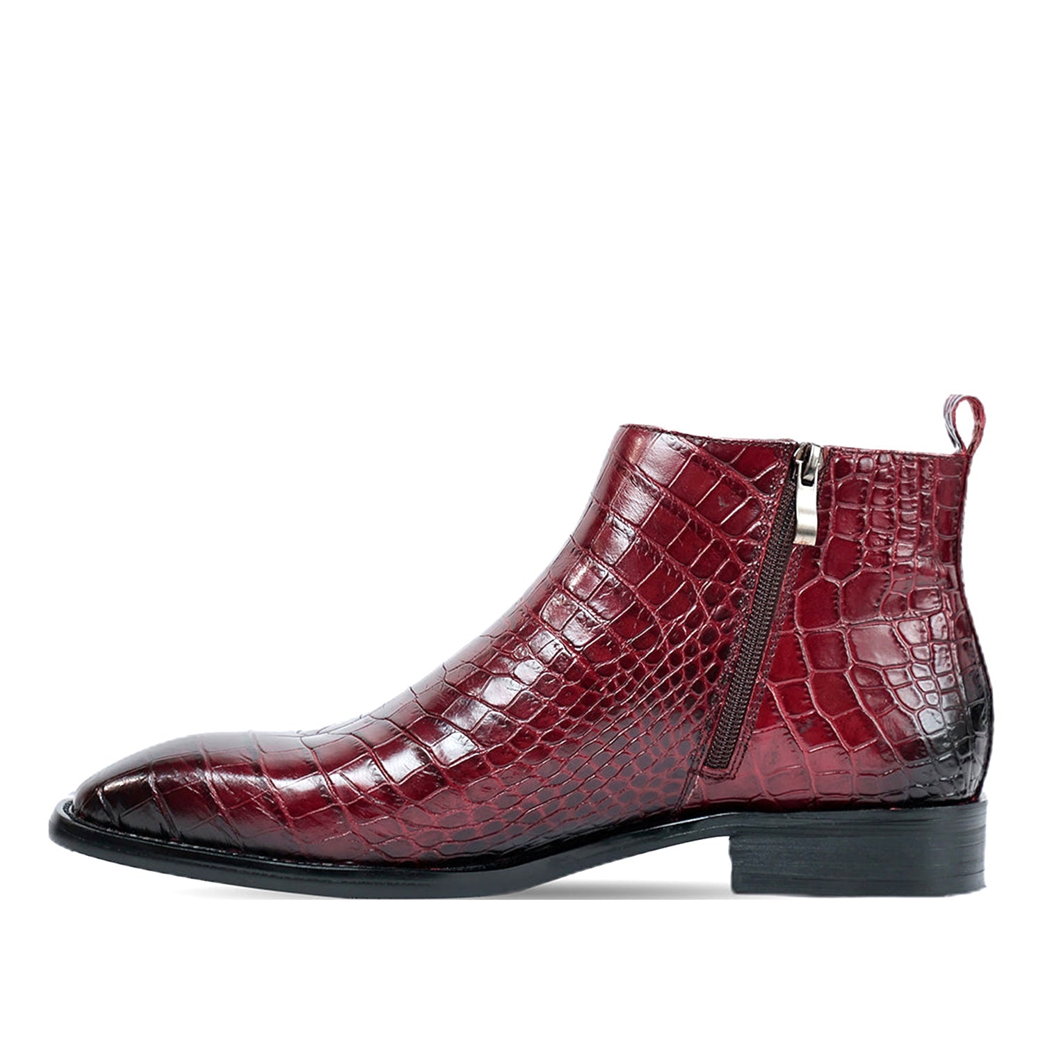 Antilia Croco Burgundy Boots