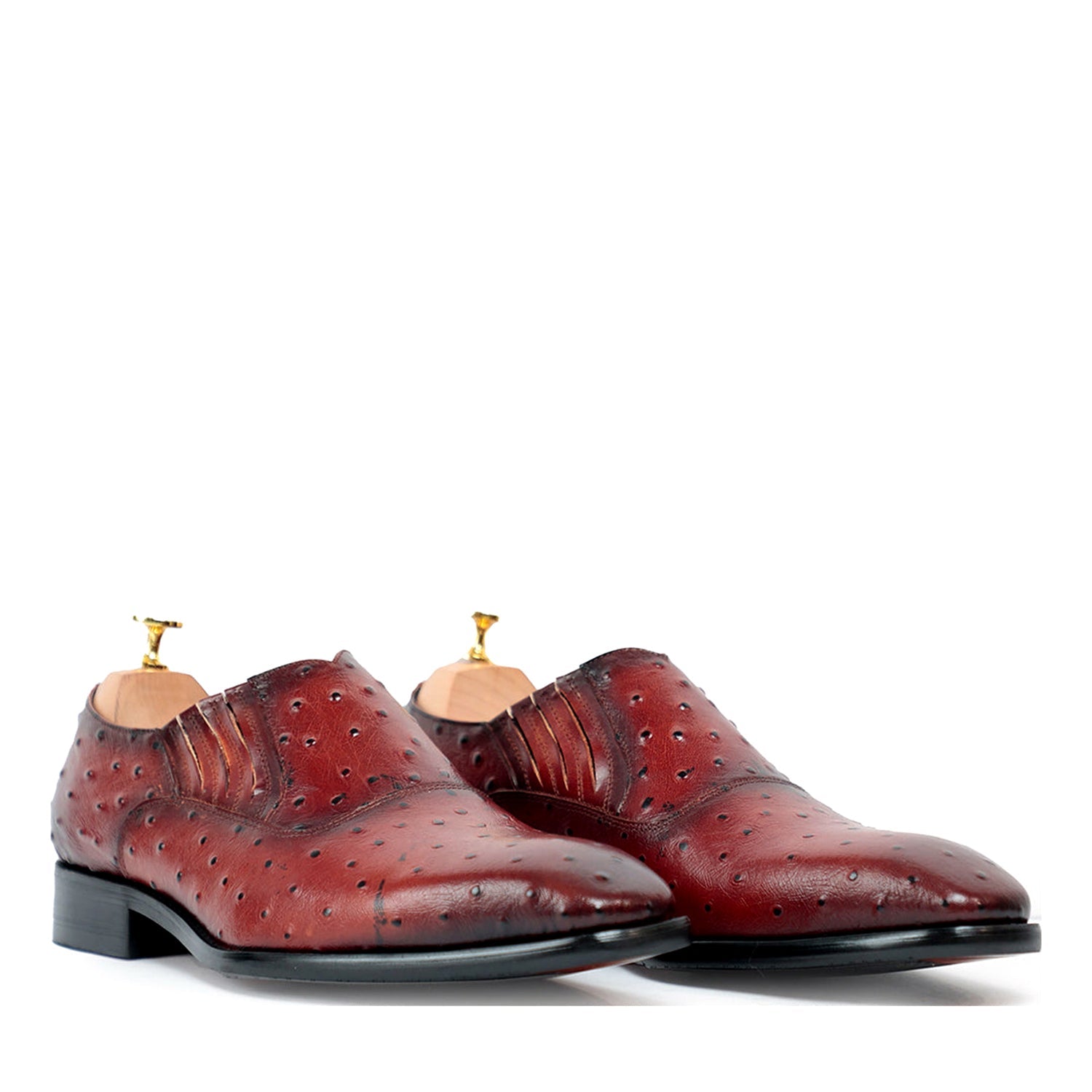 Basil Ostritch Slip on Loafers