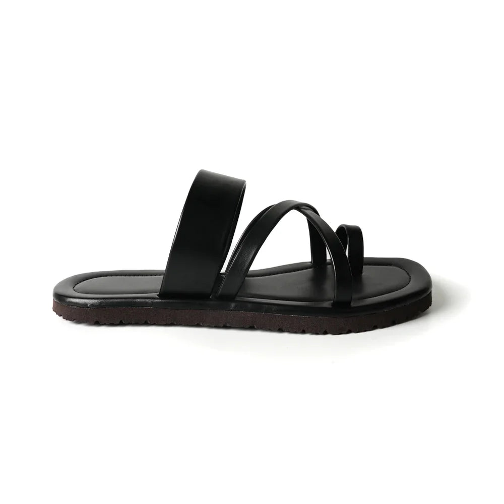 Strappy Sandals - Vintage Black