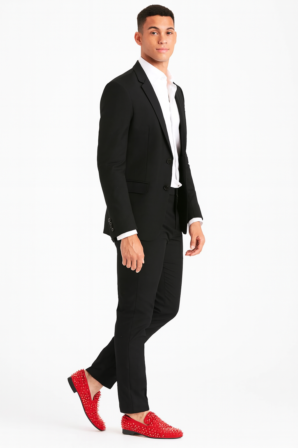 Loafer Rhinestones Rivets Prom