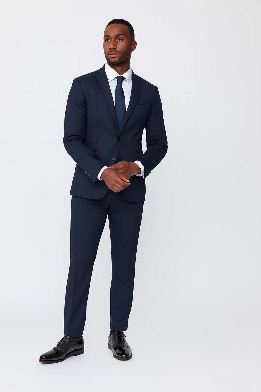 Black Patent Saddle Shoes