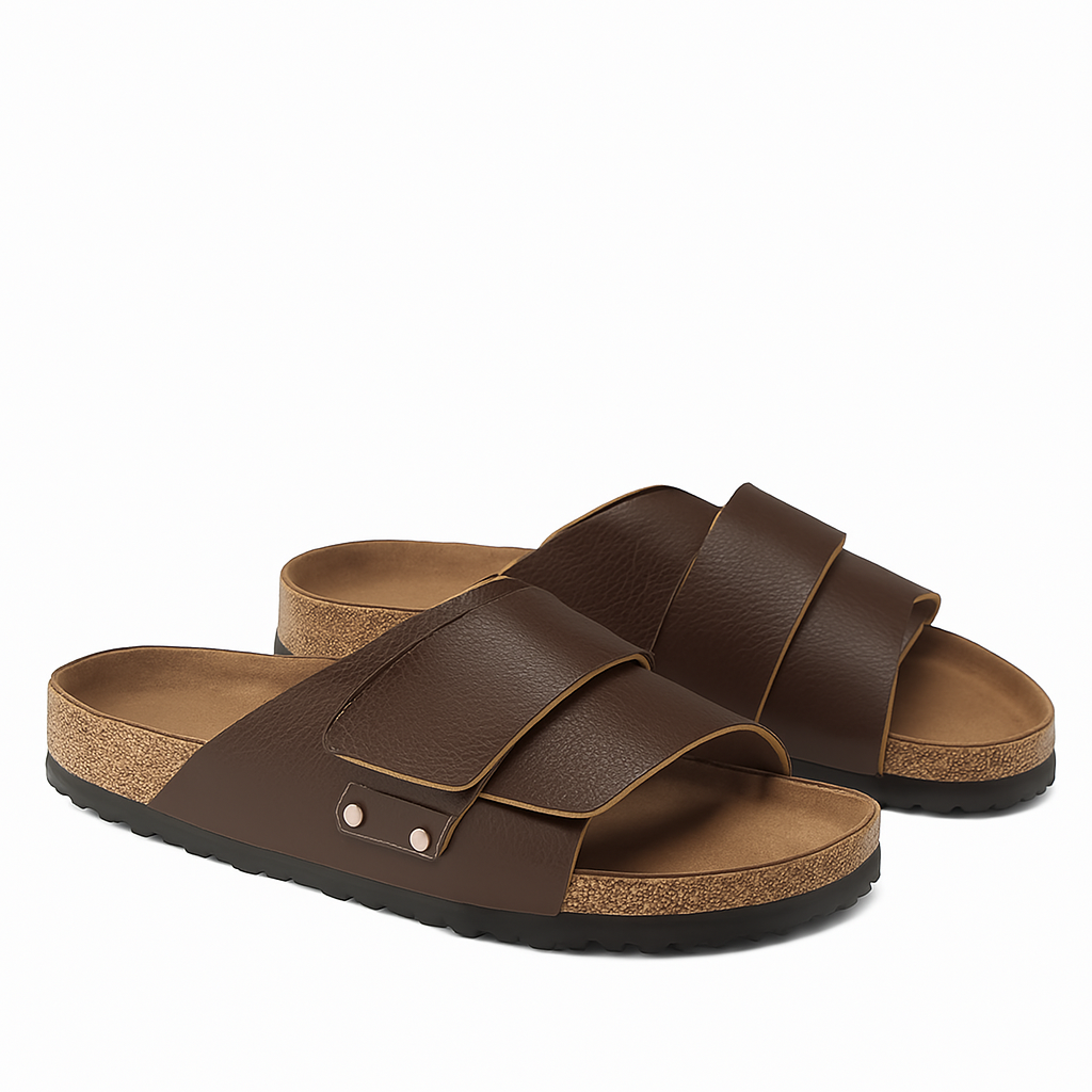 BreezFit Slip-On Regular Brown Sandal