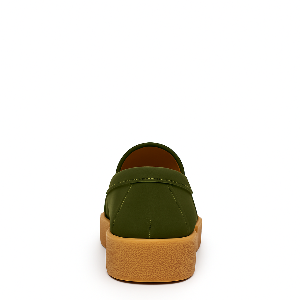 Men Suede Round Toe Loafer Black