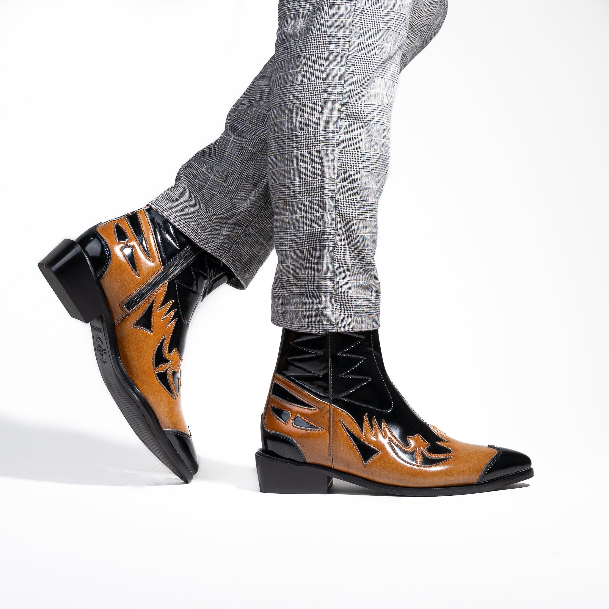 Chiara Captoe Suede High Ankle Boots