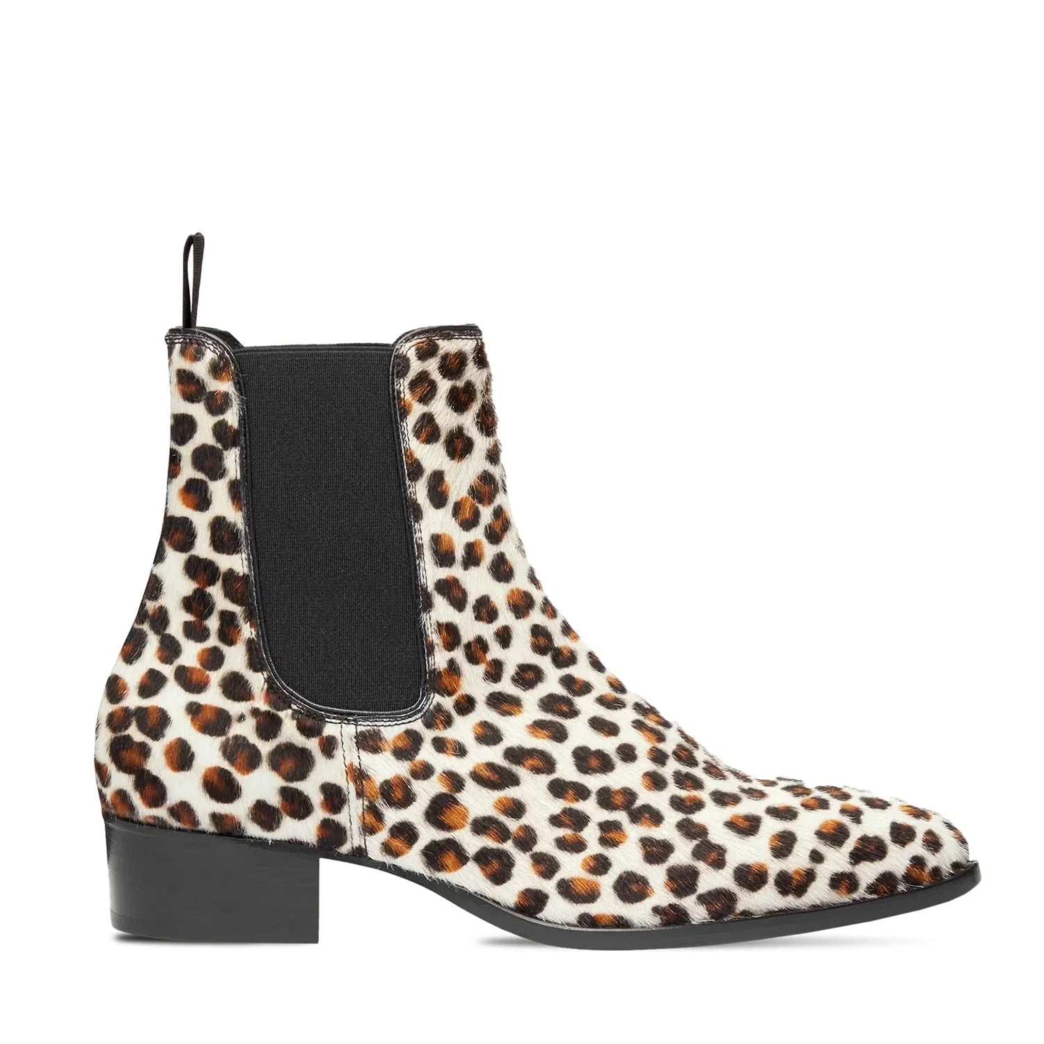 Chelsea Boot - Leopard Print Pony Hair Leather
