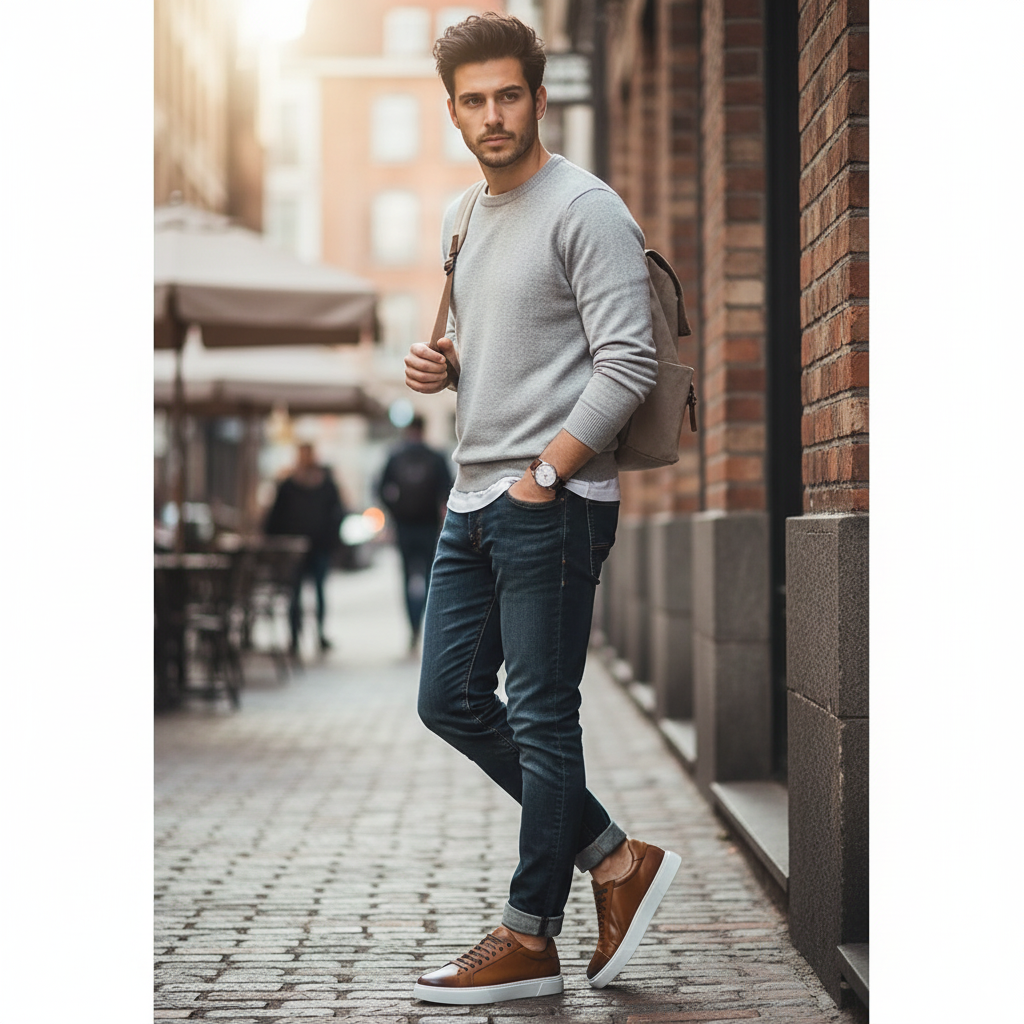 Men's Casual Fashion Lace-up Sneaker