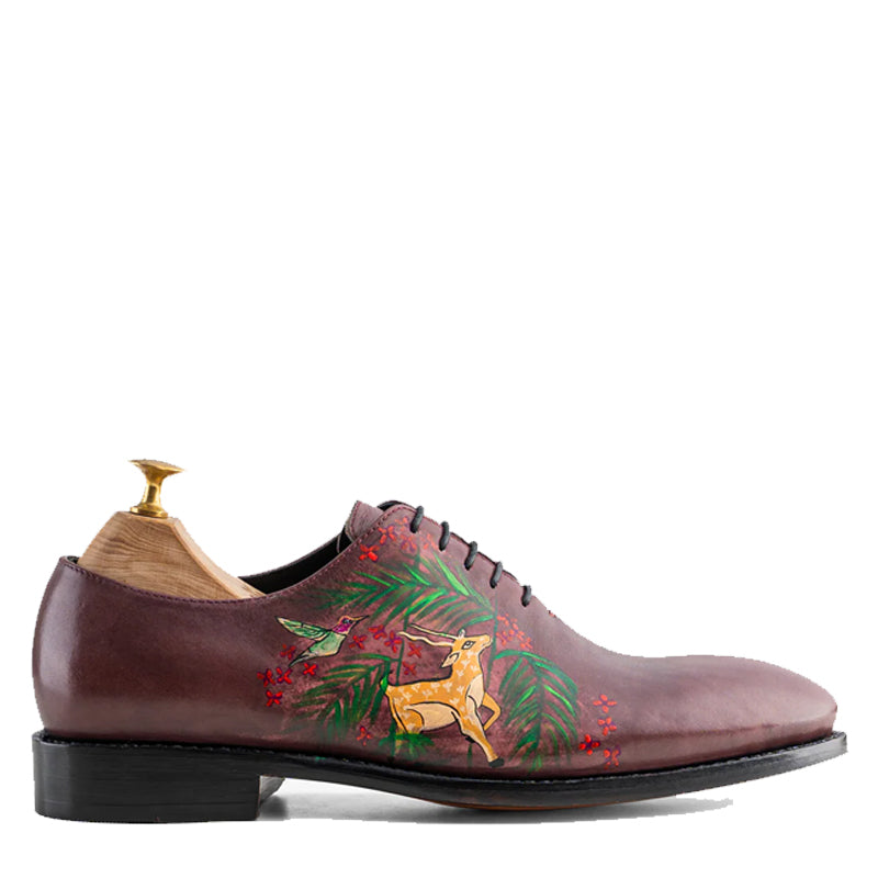 Deer Plum Wholecut Oxfords Shoes