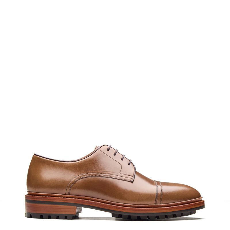 Junior, Cap-Toe Derby Shoe - Natural Chromexcel Hand Welted New Age