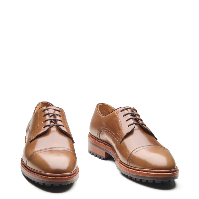 Junior, Cap-Toe Derby Shoe - Natural Chromexcel Hand Welted New Age