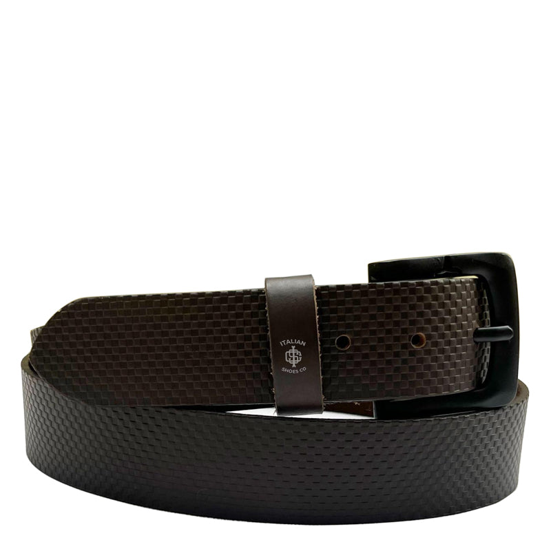 Pliancy Cubi Brown Leather Belt