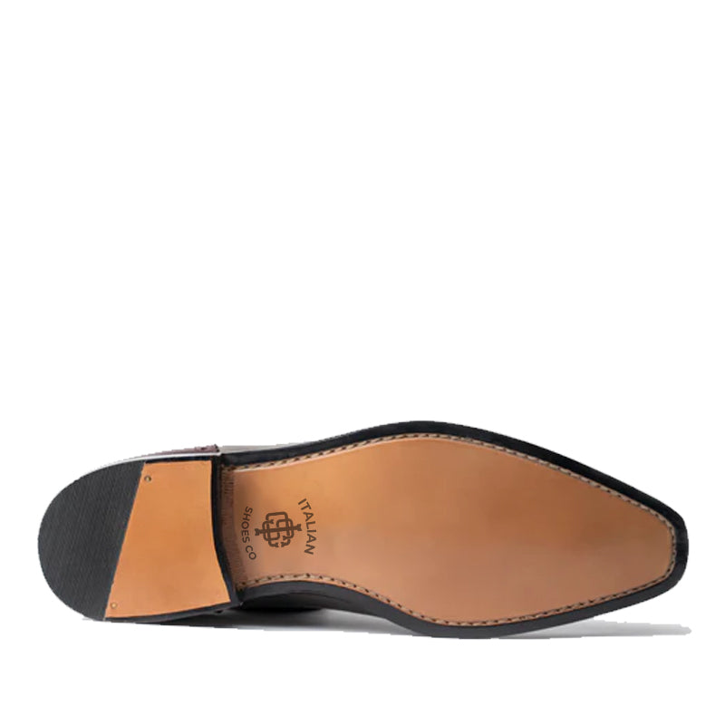 Leather Solid Oxford Shoes for Men