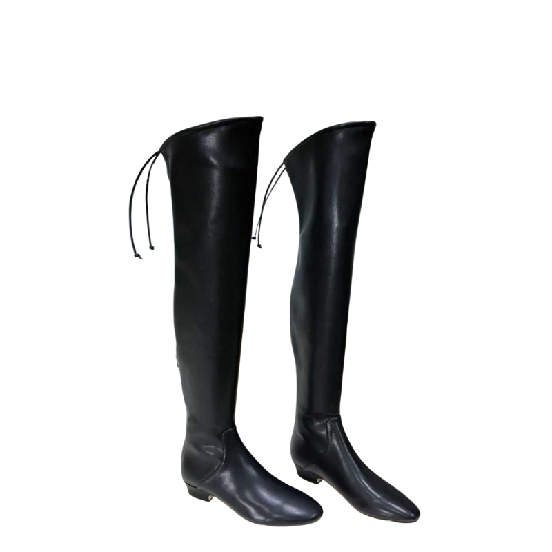 Women's Leather Brown Over The Knee High Boots