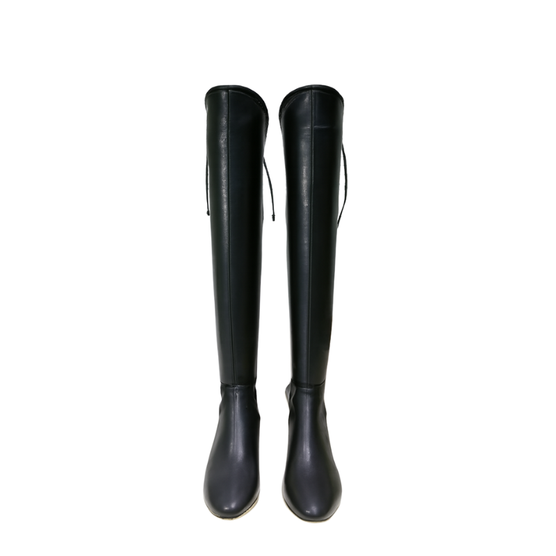 Women's Leather Brown Over The Knee High Boots