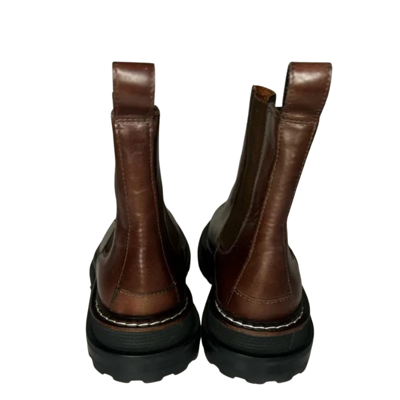 Luxury Black Ankle Boots for Womens with Gold-accent Toe Detail