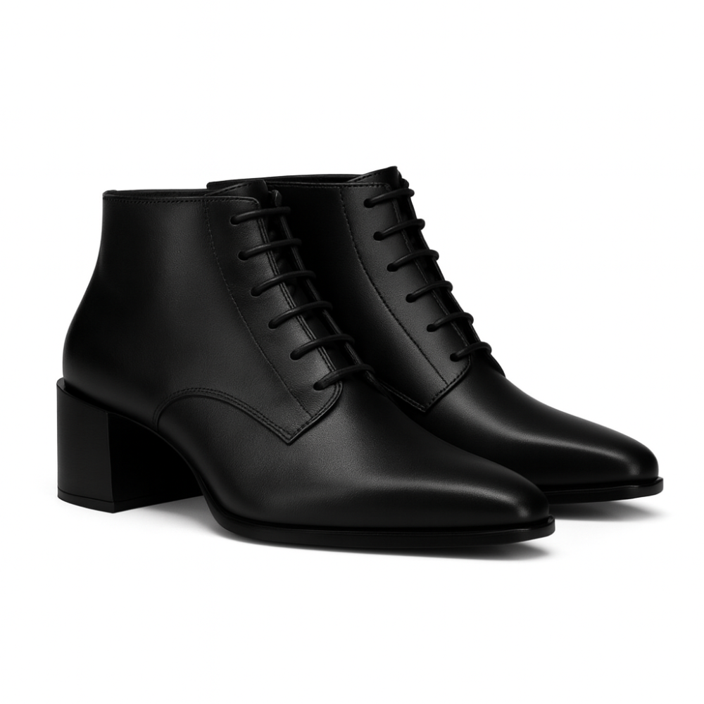Italian Ankle Boot with Heel for Men's