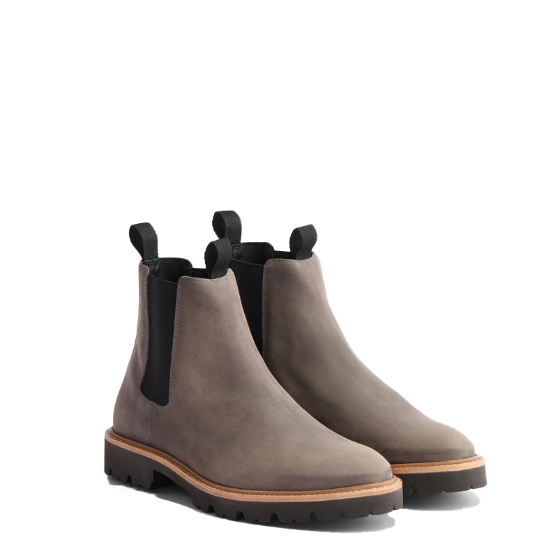 Midnight Double Strip Leather Tan Chelsea Boot