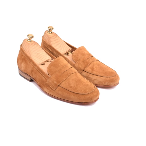 Penny Loafer In Suede Leather
