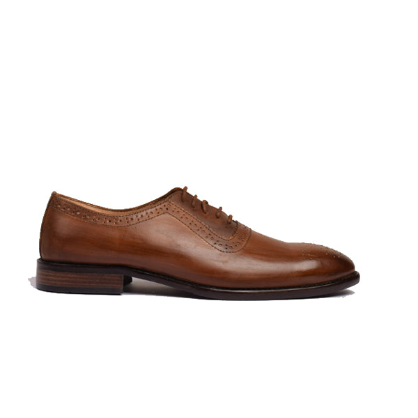 Wingtip Oxford Shoes in Brown Colour