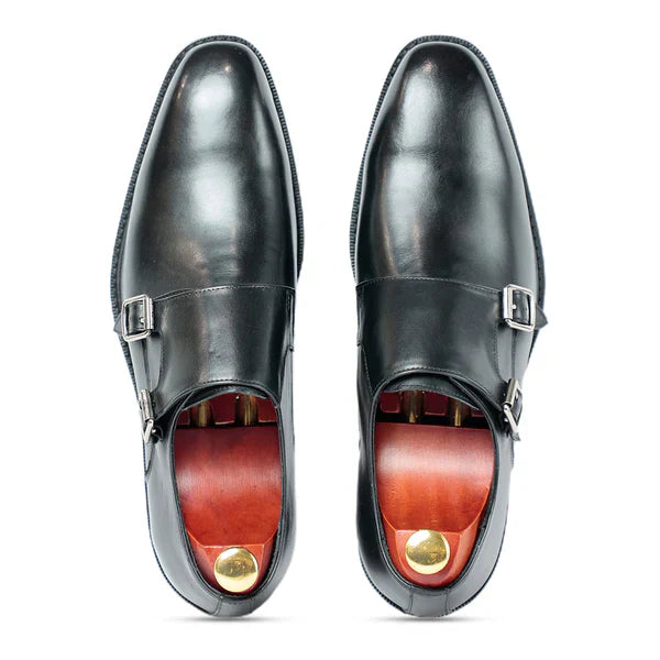 Classic Brown Monk Strap Shoes