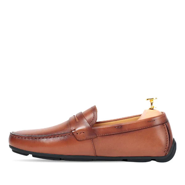 Blue Driving Moccasins