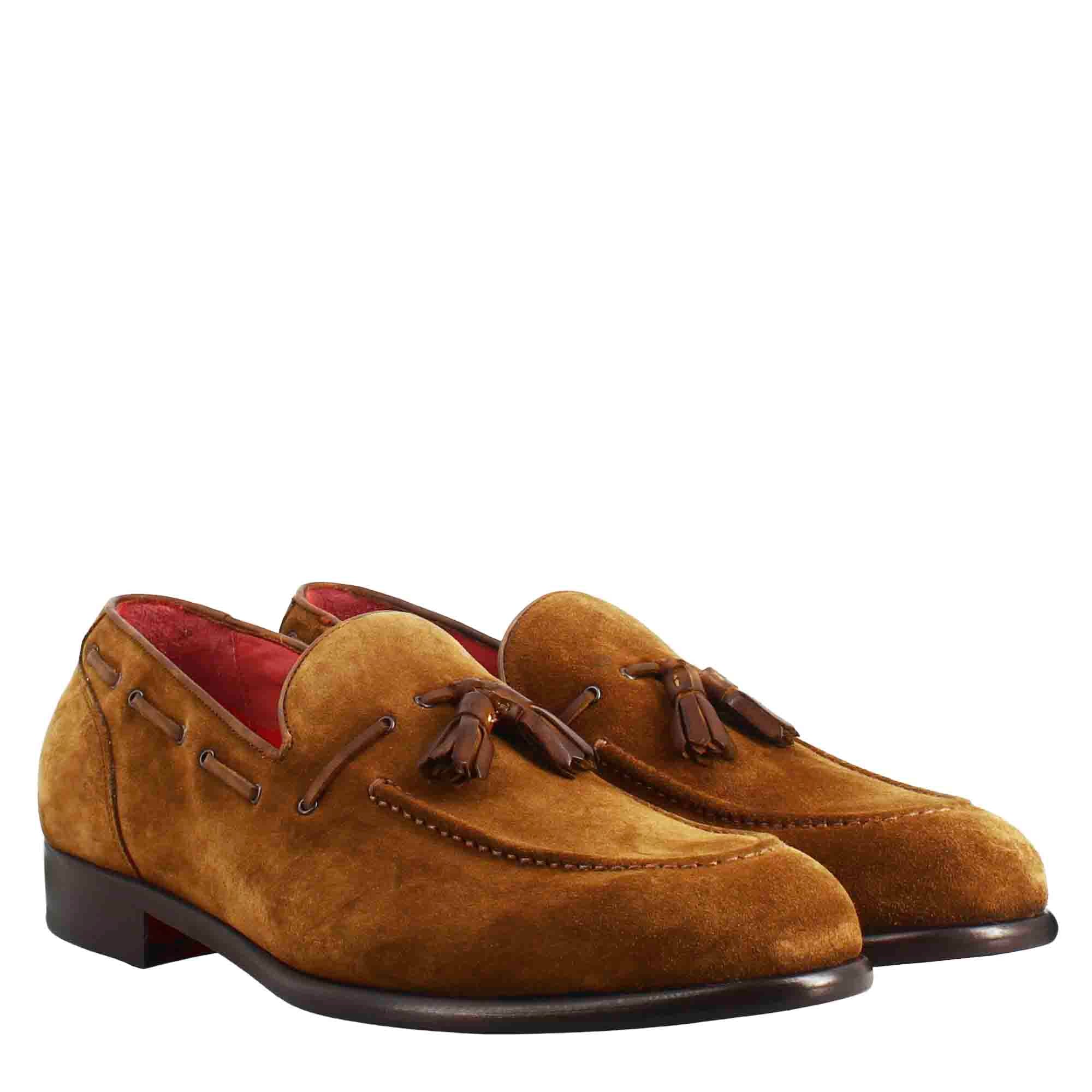 Tan Suede Leather Mocassin