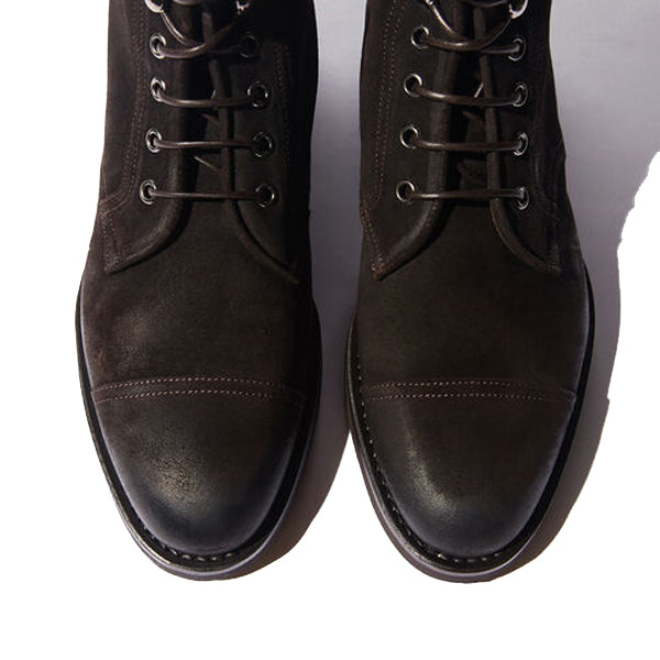 Derby High Ankle Suede Leather Boots