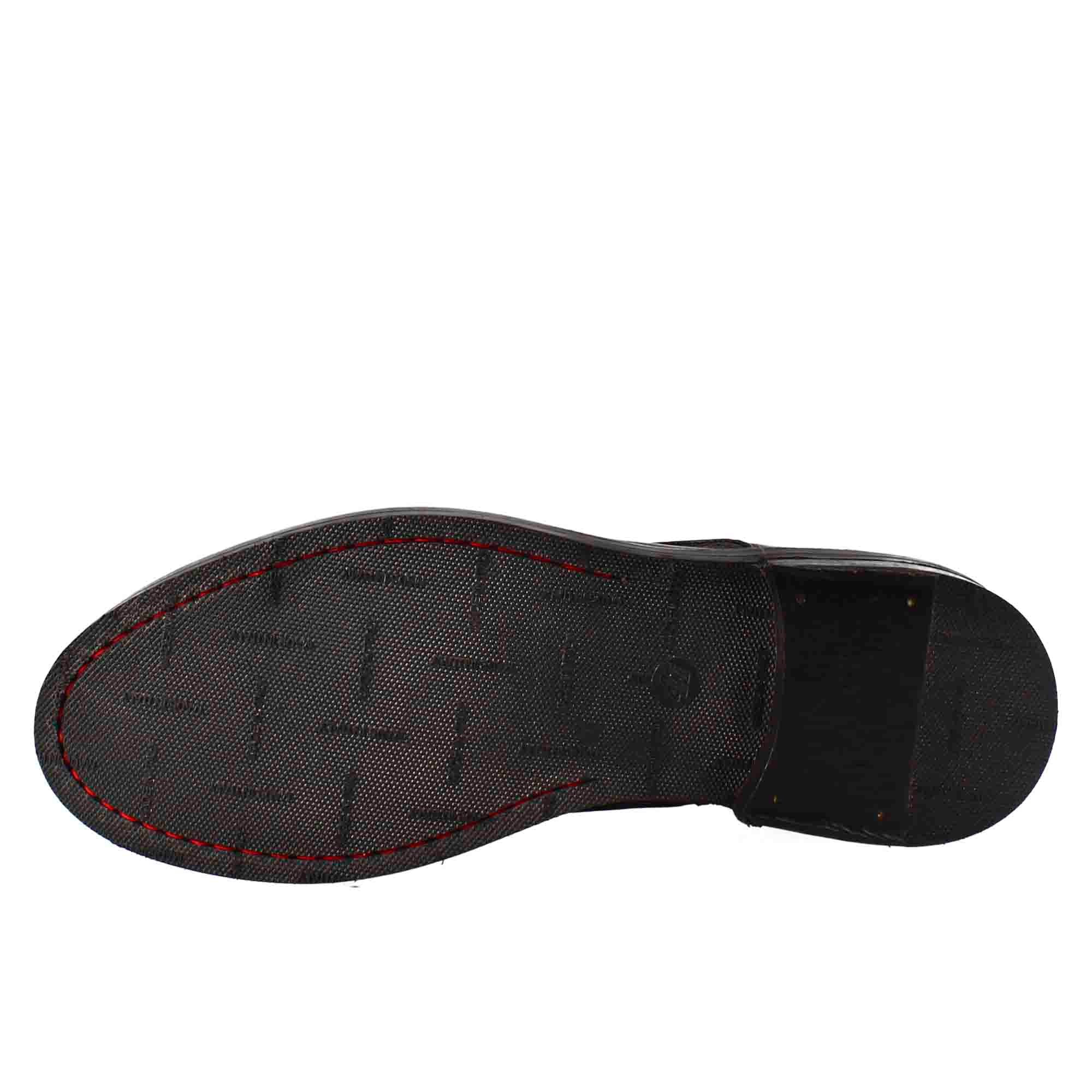 Medium diver men's amphibious boot in washed leather