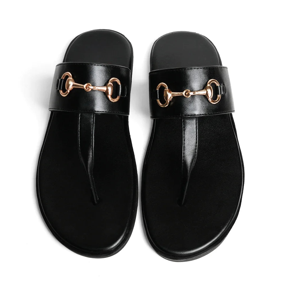 T-Rad Horsebit Sandals - Black