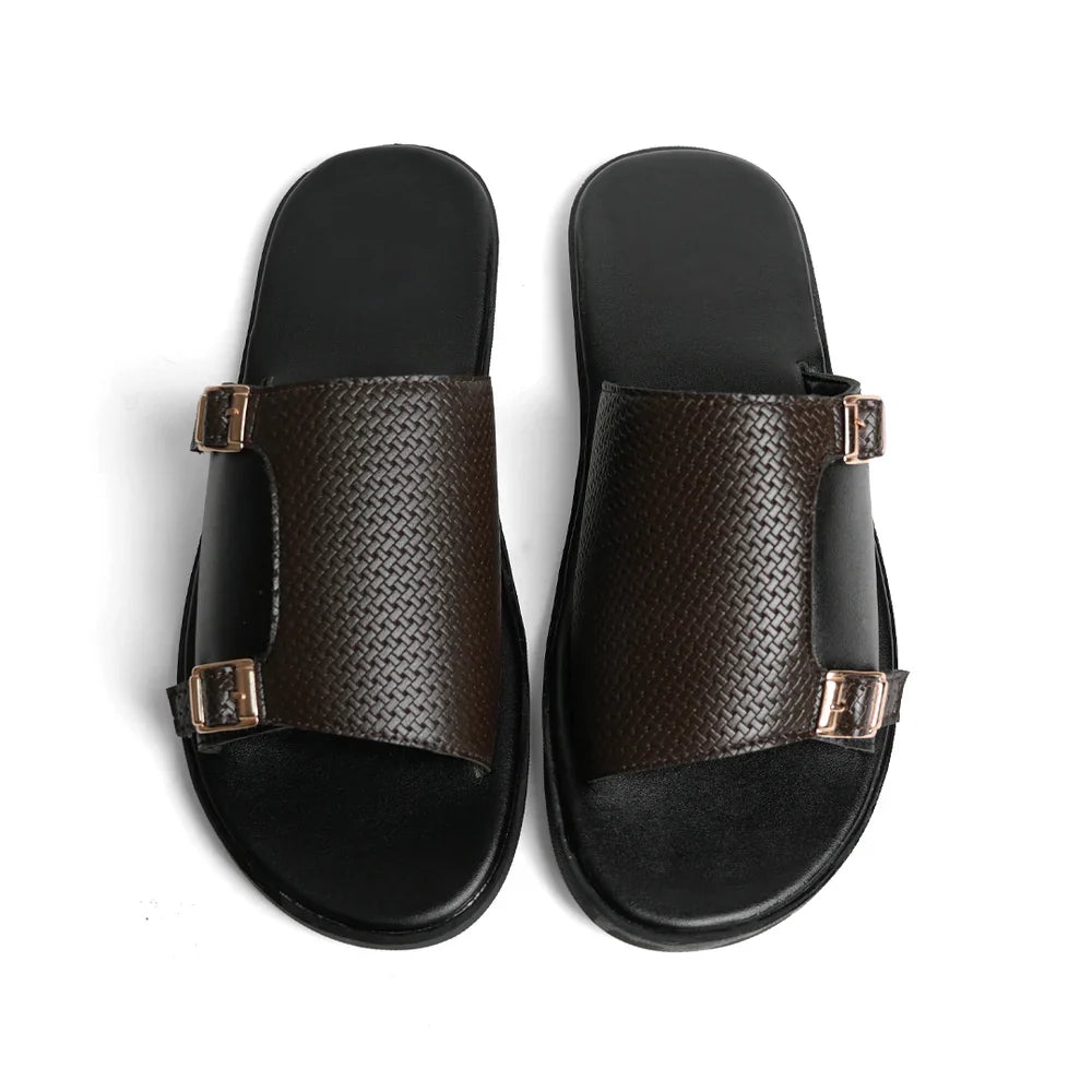 T-Rad Double Monk Strap Sandals - Black/Brown
