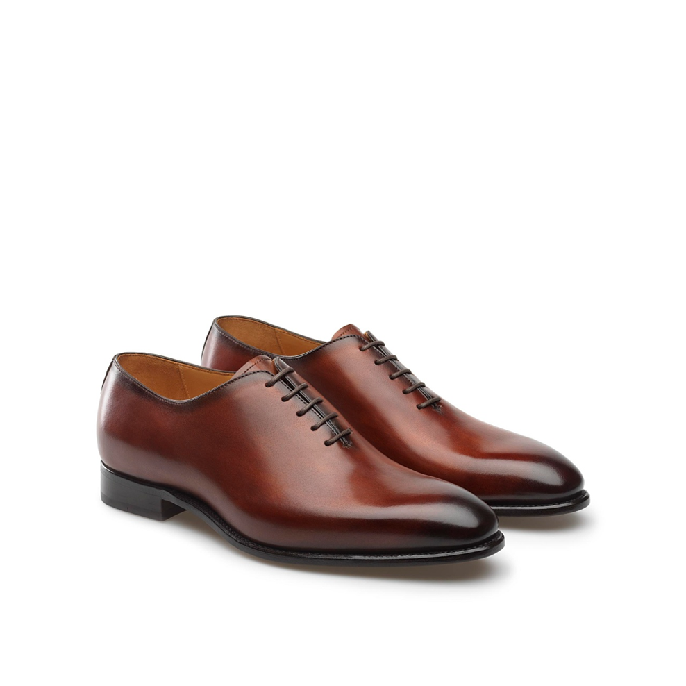 Lucille Mahoney Leather Lace-Up Oxford Shoes