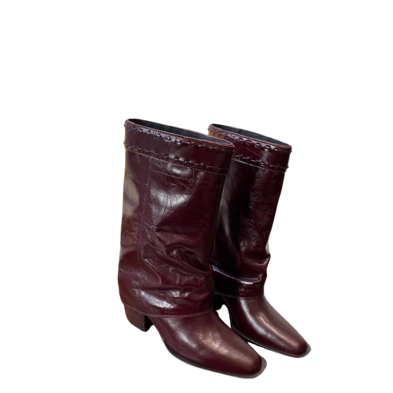 Luxury Leather Tan Wide Fit Ankle Boots for Women's