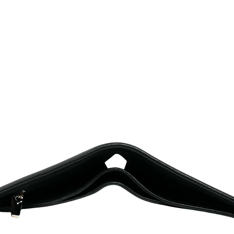 Italian Genuine Leather Black Multi Slot Wallet