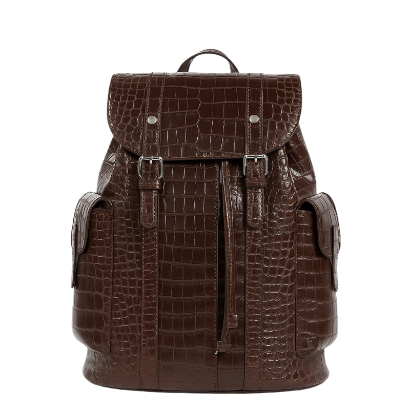 Luxurious croco leather Casual Impeccable Backpack