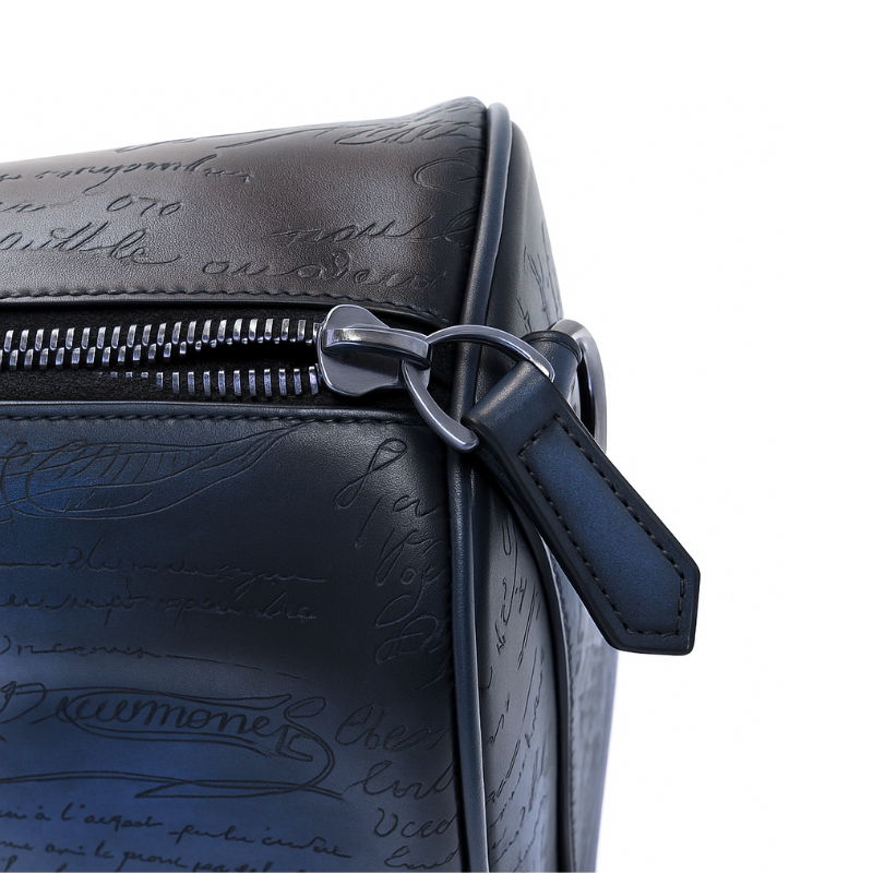 Premium Travel Duffel Leather Black Luggage Bag