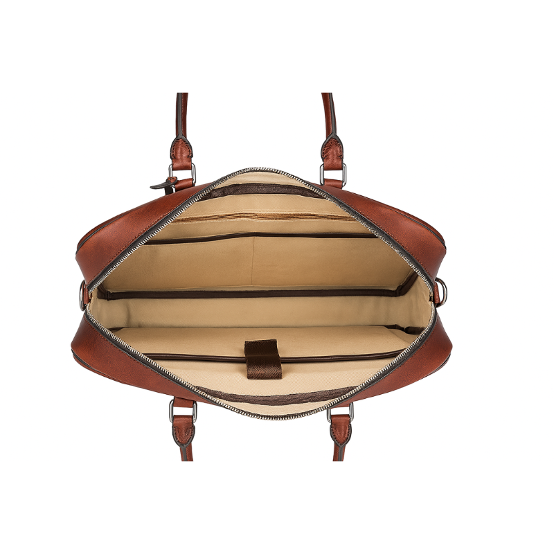 Men's Regent Carryall Brown Accents Briefcase