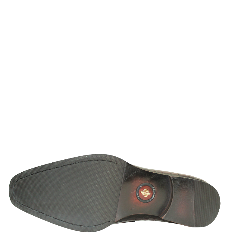 Luxury Croco Leather Brown Stitched Loafer Shoe