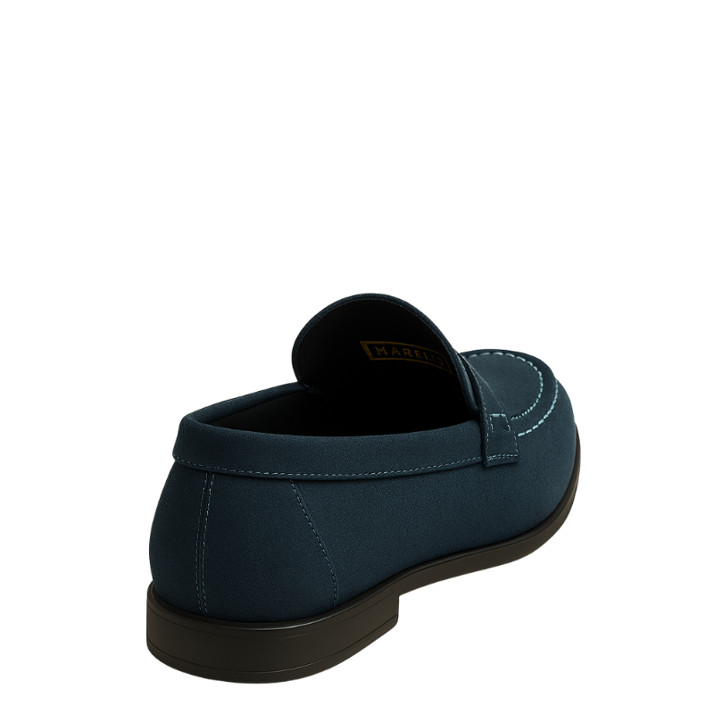 Italian Suede Penny Brown Loafer for Men's