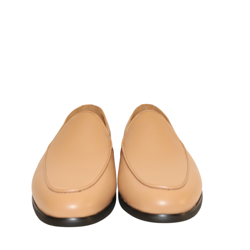 Luxury Leather Off-White Slip On Ivory Design Loafers