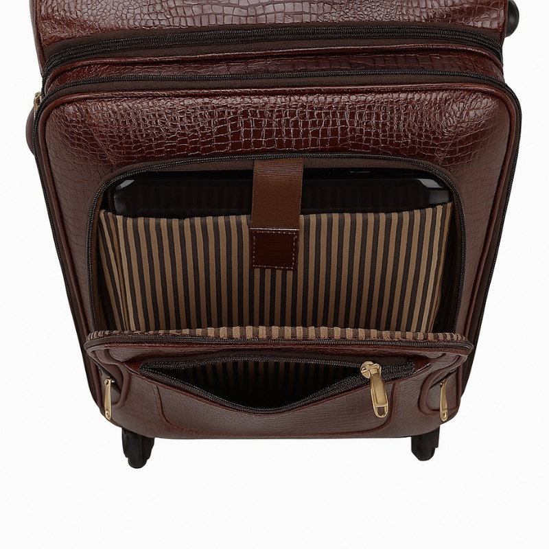 Stingray Italian Leather Trolley Case